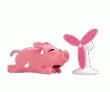 Humid Pig With Fan Hot Weather GIF