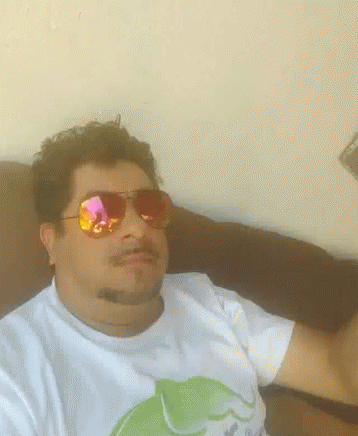 Humidity Man Using Hand As Fan GIF