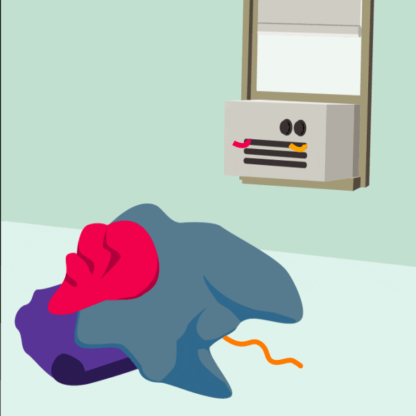 Humidity With Aircon Animation GIF