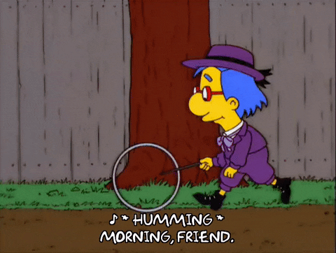Humming Simpsons Milhouse Good Morning Friend GIF