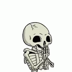 Humorous Laughing Skeleton GIF