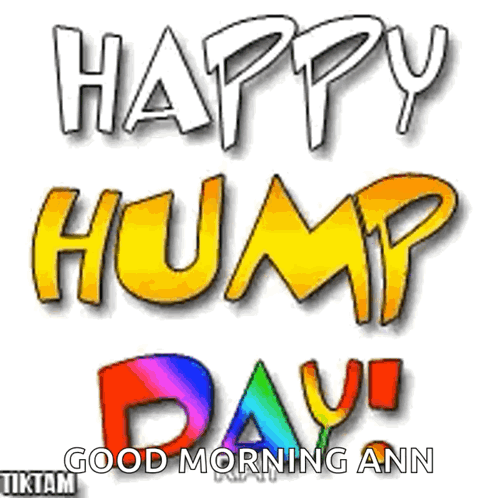 Hump Day Greeting Card With Rainbow