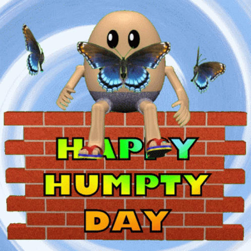 Hump Day Wednesday Butterflies Circling Humpty GIF