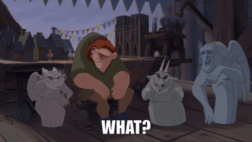 Hunchback of Notre Dame Statues Saying What