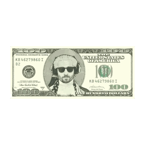 Hundred Dollar Bill with Man