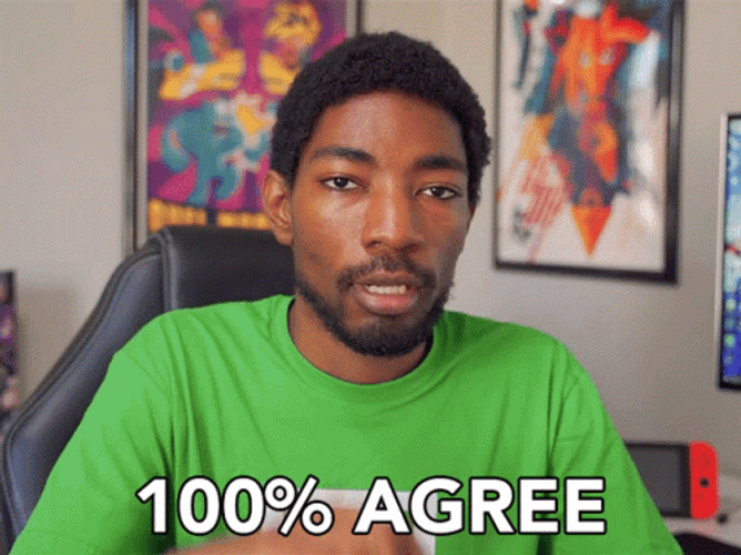 Hundred Percent I Agree GIF
