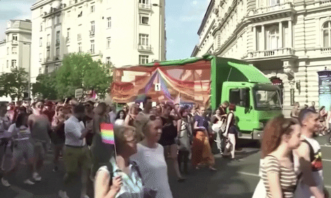Hungary Lgbt March Protest GIF
