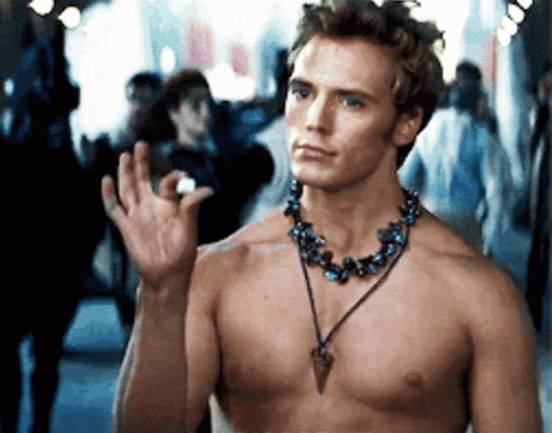 Finnick Odair Sam Clafin Hunger Games GIF