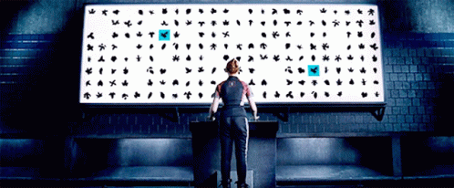 Hunger Games Katniss Averdeen Operating Computer GIF