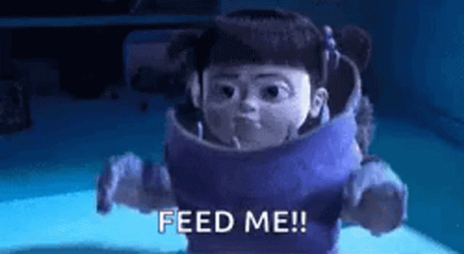 Hungry Boo Feed Me GIF