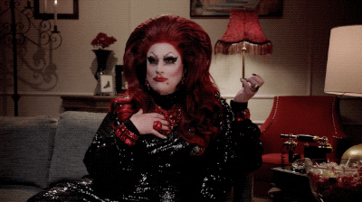 Hungry Drag Queen Chewing Gum GIF