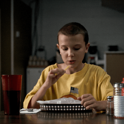 Hungry Eleven Just Ate Stranger Things GIF