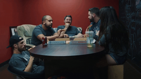 Hungry Friends Lunch Time Break GIF