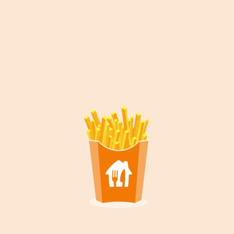 Hungry Fries Snack Lunch Time GIF