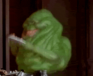 Hungry Hippo Slimer Ghost Busters GIF
