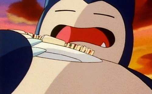 Hungry Hippo Snorlax Munching GIF