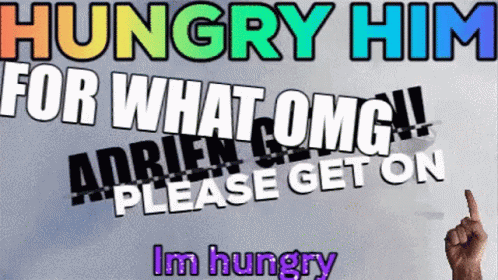 Hungry Man Poster GIF