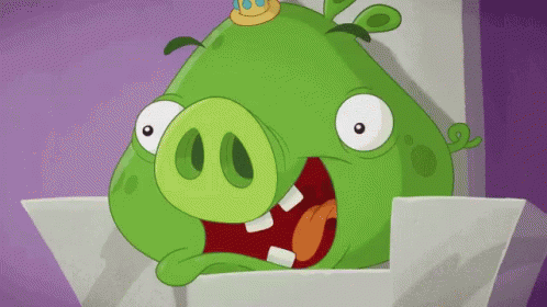 Hungry Pig Angry Birds GIF