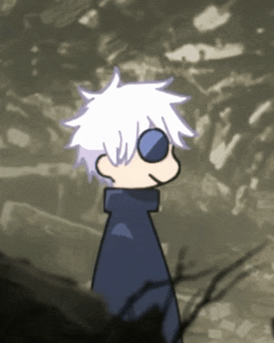 Hunk Turn Into Cute Gojo Meme GIF