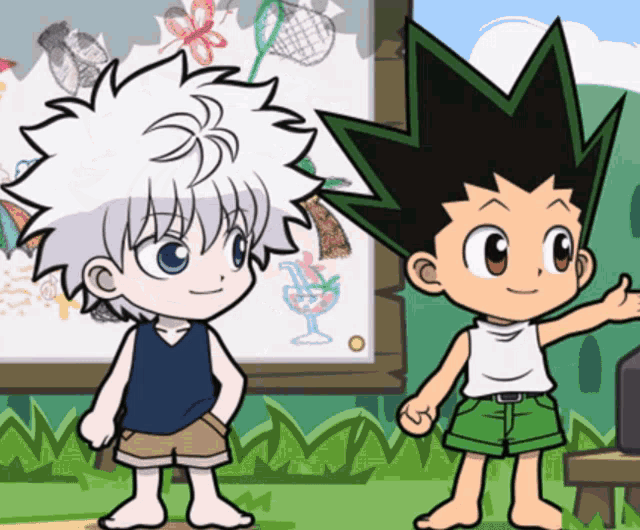 Hunter X Hunter Killua Gon Kiss GIF