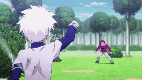 Hunter X Hunter Killua Twirling Yo Yo Around GIF