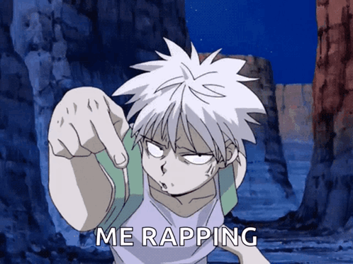 Hunter X Hunter Me Rapping GIF