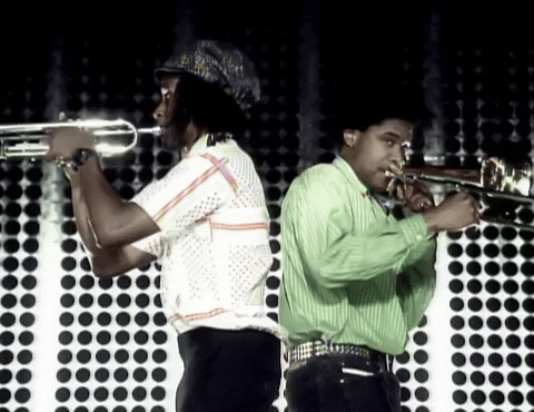 Hunters Brothers Playing Classic Bugle GIF