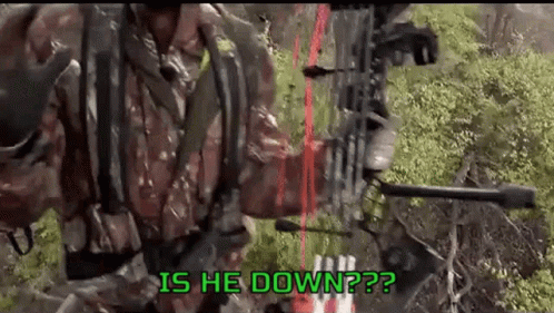 Frantic Hunting Man Over Excited GIF