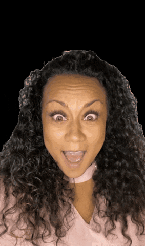 Hurray Confetti Celebration Black Lady GIF