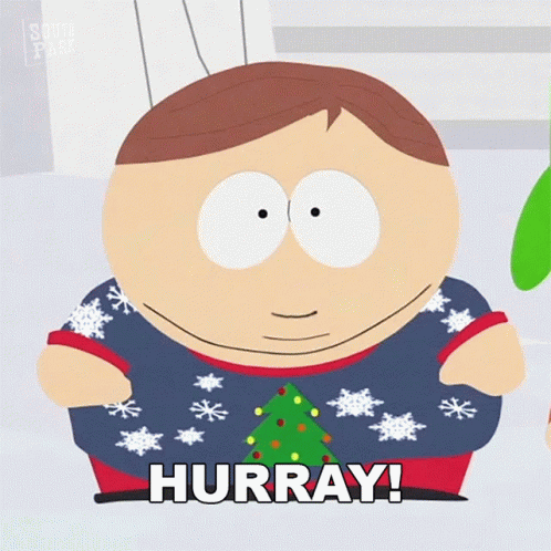 Hurray Eric Cartman Christmas Sweatshirt GIF