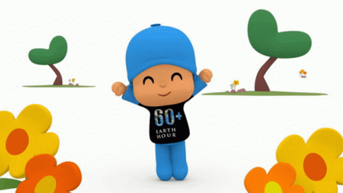 Hurray Pocoyo Jumping GIF
