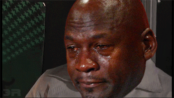 Hurt Crying Michael Jordan Face Edit GIF
