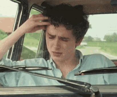 Hurt Crying Timothée Chalamet GIF