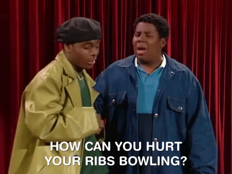 Hurt Ribs At Bowling Kenan And Kel GIF