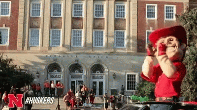 Huskers Deal With It Cool Mascot GIF