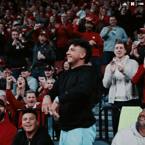 Huskers Standing Ovation Claps GIF