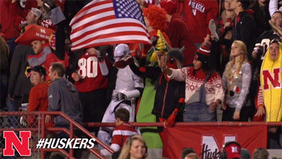 Huskers Star Wars Costume Cheering GIF