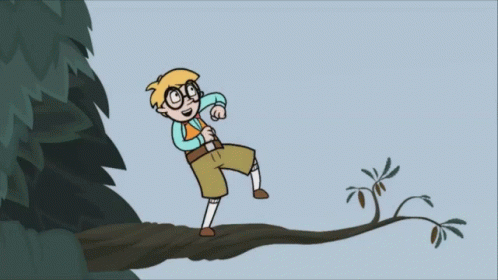 Huzzah Toby Wordgirl Dancing In Tree GIF