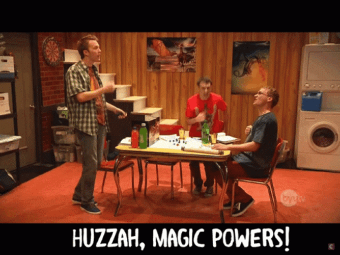 Huzzah Magic Powers Card Game Meme GIF