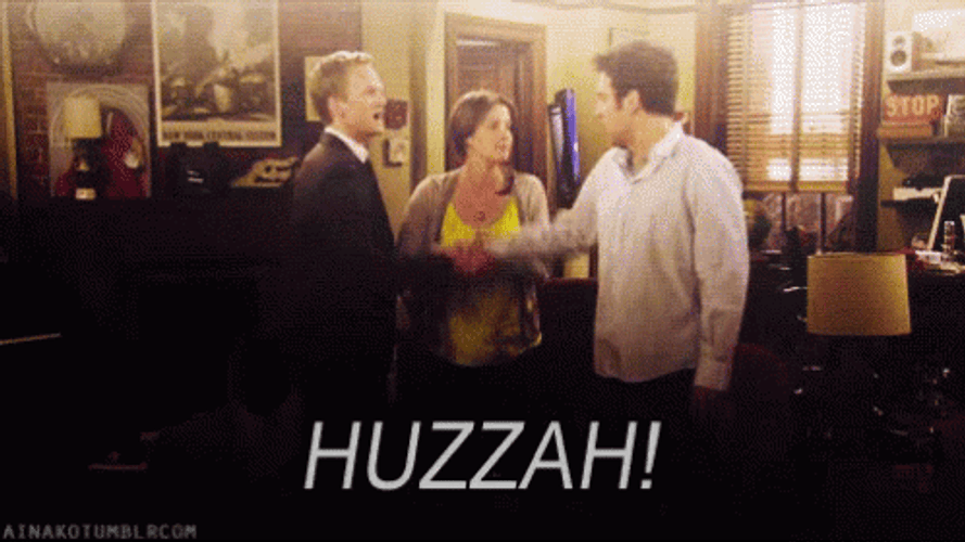 Huzzah Neil Patrick Harris Hand Shake GIF