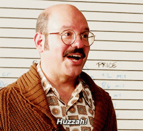 Huzzah Tobias  David Cross Fist Pump GIF