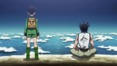 Hxh Hunte X Hunter Climbing Gon GIF