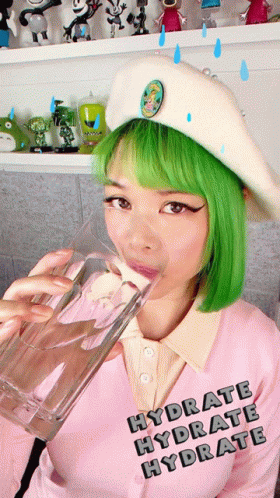 Hydrate Hydrate Hydrate Stay Hydrated Goldie Chan GIF