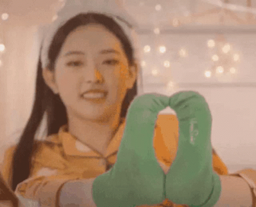 Hyejoo Heart Foot Fetish GIF