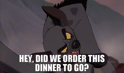Hyena Saying Hey Did We Order This Dinner to Go