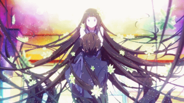 Hyouka Oreki Chitanda Romantic Couple GIF