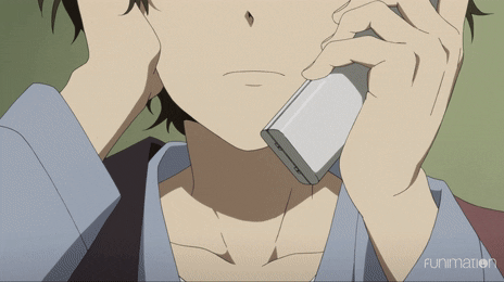 Hyouka Oreki Deafening Voice Call GIF