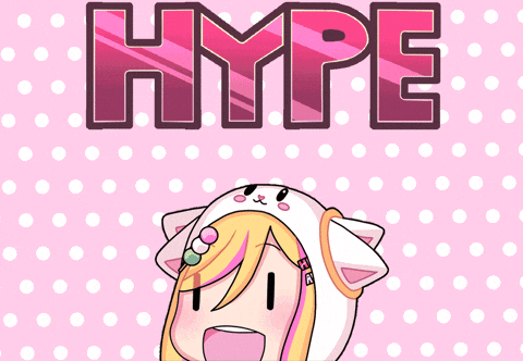 Hype Cute Cat Animated GIF
