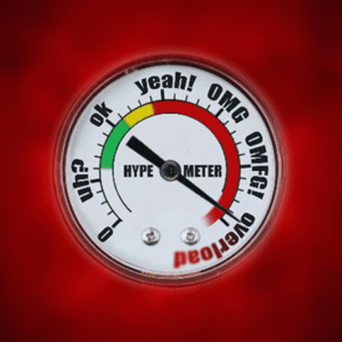 Hype Meter Got Overloaded GIF