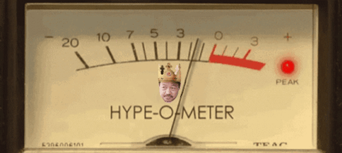 Hype Meter With Crowned Man